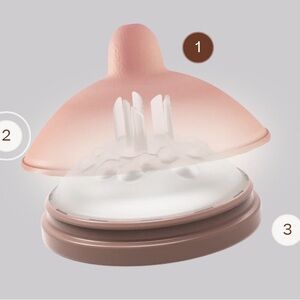 Emulait The Anatomy Bottle Bundle In Light Color - 1 Bottle/3 Nipple Pack/2 Lids